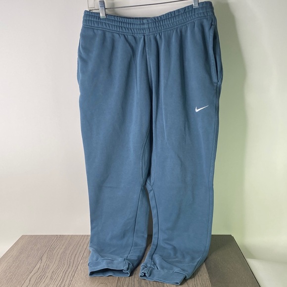 Nike Men's Slate Blue Sweatpants Size Large - Rip In Pocket - Picture 1 of 11